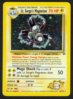 Lt. Surge’s Magneton GH 8 - Gym Heroes - Englisch - Pokemon Vintage Holo Rare - Image 1