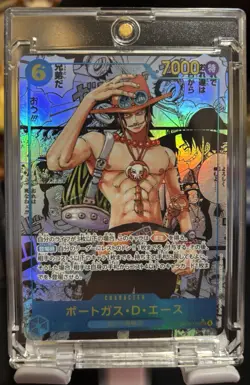 Ace OP13-119 SEC Manga Alt Art Carrying on His Will One Piece Card Japanese NM - Image 1