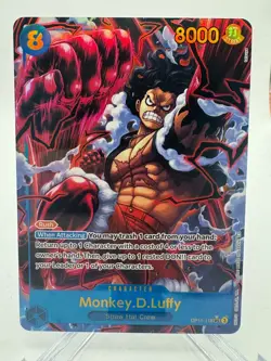Monkey D. Luffy (Alt Art) OP11-118 SEC A Fist of Divine Speed ONE PIECE English - Image 1
