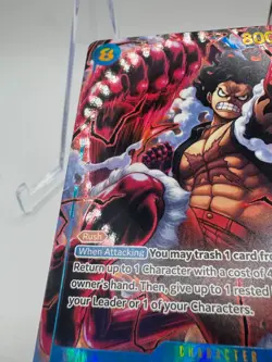 Monkey D. Luffy (Alt Art) OP11-118 SEC A Fist of Divine Speed ONE PIECE English - Image 2