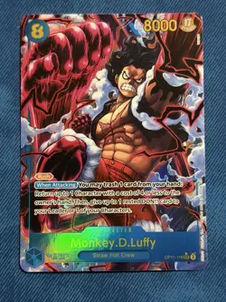 Monkey.D.Luffy OP11-118 SEC Alt Art ONE PIECE A Fist of Divine Speed ENGLISH - Image 1