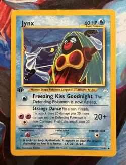 1st Edition Jynx - Neo Revelation - #31/64 - Vintage Pokemon Card 2001 WOTC - Image 1