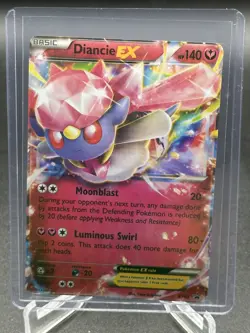 Diancie EX XY43 Black Star Promo Ultra Rare Holo Pokemon Card - MP-HP - Image 1