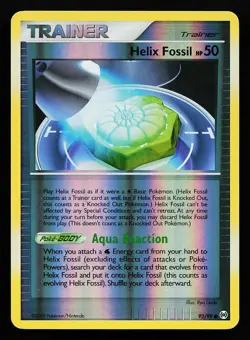 Helix Fossil 93/99 Reverse Holo Arceus Pokemon Card - Image 1