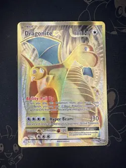 Pokemon TCG Dragonite-EX Evolutions Full Art Holo Card 106/108 Rare - Image 1