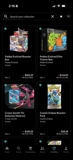 Lot Sealed Pokemon Cards Paldea Evolved & Crown Zenith Tin + Extras - Image 2