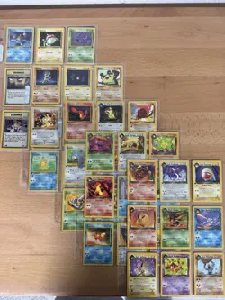 NM Pokemon WOTC 48x Team Rocket 1st Edition Complete Common & Uncommon Cards Non - Image 1