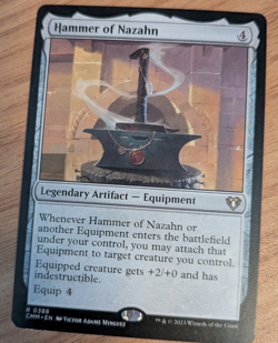MTG Hammer of Nazahn, Commander Masters NM - Image 1