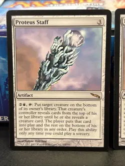 2x Proteus Staff LP Light Play Mirrodin Mtg Artifact Rare - Image 2
