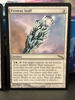 2x Proteus Staff LP Light Play Mirrodin Mtg Artifact Rare - Image 3