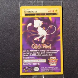 1999 SEALED "Catch Mew" Pokemon Electabuzz BLACK STAR PROMO Movie WB Stamp - Image 1