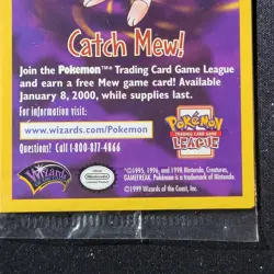 1999 SEALED "Catch Mew" Pokemon Electabuzz BLACK STAR PROMO Movie WB Stamp - Image 3