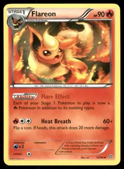 Pokemon TCG Pokemon Flareon Flareon Uncommon Regular - Image 1