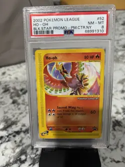 Pokemon TCG Ho-Oh Black Star Promo #52 Psa 8 - Image 1