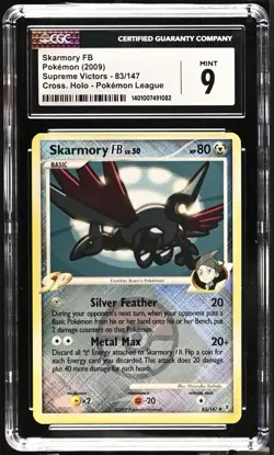 Skarmory FBPokemon (2009)Supreme Victors - 83/147Cross. Holo - Pokemon League - Image 1