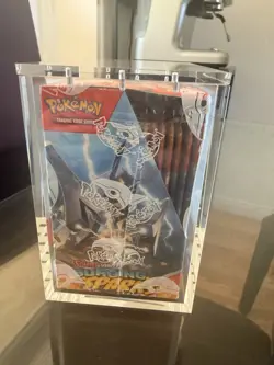 Pokemon TCG: Surging Sparks Booster Box-Sealed Acrylic Case- Perfect Condition - Image 2