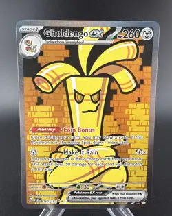 Pokemon: 1x Gholdengo ex - 252/182 - Special Illustration Rare - NM SV Paradox R - Image 1