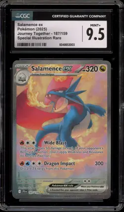 Pokemon Salamence ex Journey Together Special Illustration Rare #187 CGC 9.5 - Image 1