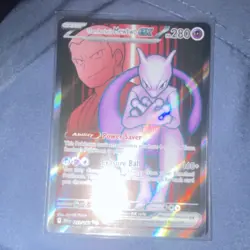 Pokemon Team Rocket's Mewtwo ex 213/182 Sv10 Destined Rivals Ultra Rare Holo EX - Image 1