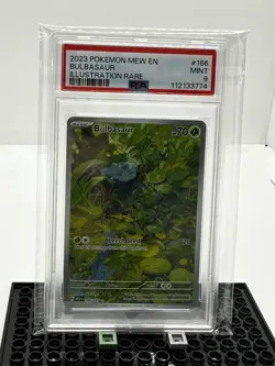 2023 Pokemon Bulbasaur Illustration Rare #166 PSA 9 Mew-151 Scarlet & Violet - Image 1