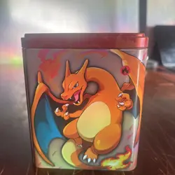 Pokemon TCG Stacking Tin Darkness Orange Fire Type- Metal Box Only - Charizard - Image 1