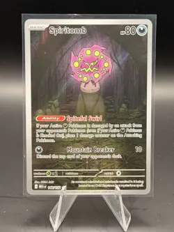 Spiritomb 148/132 Me01: Mega Evolution Holo Pokemon NM/Mint - Image 1