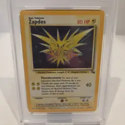 1999 Pokemon Zapdos Holo ⭐ 15/62 Fossil Corrected Foil PSA 6 EX-MINT - Image 2