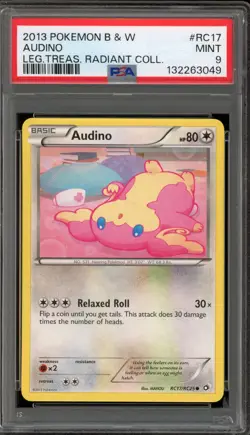 Pokemon Audino Legendary Treasures Radiant Coll. #RC17 PSA 9 Mint - Image 1