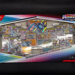 Pokemon TCG: Prismatic Evo Lucario Tyranitar Ex Premium Collection Sealed Box - Image 2