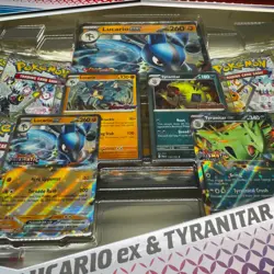 Pokemon TCG: Prismatic Evo Lucario Tyranitar Ex Premium Collection Sealed Box - Image 4