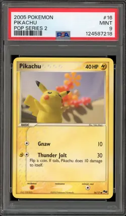 Pokemon Pikachu POP Series 2 #16 PSA 9 Mint - Image 1