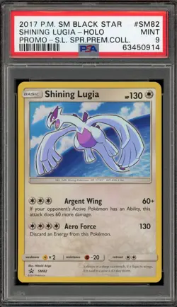 Pokemon Shining Lugia Shining Legends Super Premium Coll. Holo Promo SM82 PSA 9 - Image 1