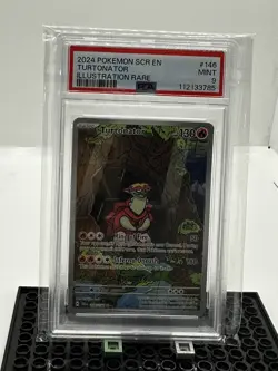 Pokemon 2024 SV Stellar Crown SCR en Turtonator #146/142 PSA - Image 1