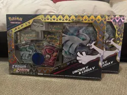 Pokemon TCG Crown Zenith Unown V Lugia V Special Collection Factory Sealed New - Image 1