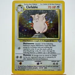 Clefable - 1/64 - Jungle Set - Unlimited - Holo Rare - Pokemon - WOTC - Played - Image 1