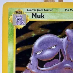 Muk - 13/62 - Fossil Set - Unlimited - Holo Rare - Pokemon - WOTC - Played - Image 2
