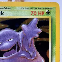 Muk - 13/62 - Fossil Set - Unlimited - Holo Rare - Pokemon - WOTC - Played - Image 3