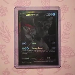 Zekrom ex 172/086 Sv: Black Bolt Full Art EX Holo Basic 230HP Dragon Pokemon TCG - Image 1