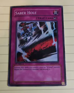 Yugioh Saber Hole ABPF-EN073 LP/MP Super Rare 1st Edition - Image 1