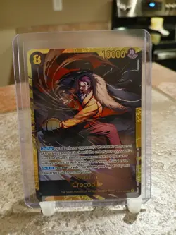 One Piece TCG Crocodile SEC OP14-120 The Azure Sea’s Seven Secret Rare English - Image 1