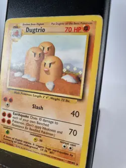 Dugtrio 19/102 Pokemon Card Original Base Set Gamefreak 1999 Wizards WOTC 2 - Image 2