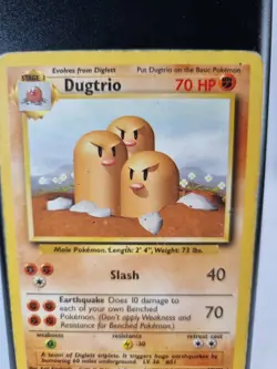 Dugtrio 19/102 Pokemon Card Original Base Set Gamefreak 1999 Wizards WOTC 2 - Image 4