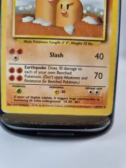 Dugtrio 19/102 Pokemon Card Original Base Set Gamefreak 1999 Wizards WOTC 2 - Image 5