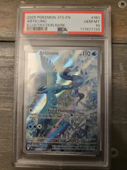 PSA 10 GEM MINT Articuno Illustration Rare Journey Together 161/159 Pokemon Card - Image 1