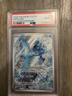 PSA 10 GEM MINT Articuno Illustration Rare Journey Together 161/159 Pokemon Card - Image 2