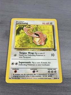 Lickitung Basic Pokemon Card 38/64 Uncommon Colorless Jungle 1999 Light Play - Image 1