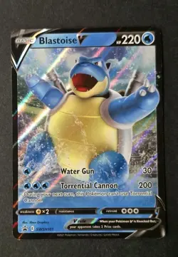 Blastoise V SWSH101 Black Star Promo Pokemon Sword & Shield Ultra Rare NM/M Card - Image 1