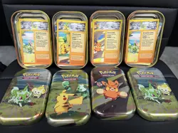 Pokemon MINI TIN Bundle- with ART CARDS- COINS- CARD BOOK **No packs included** - Image 4