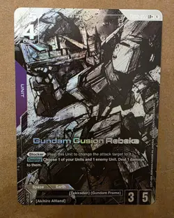 Gundam TCG Card Game Dual Impact GD02-055 LR+ Gundam Gusion Rebake Alt Art - Image 1