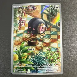Pokemon Lechonk TCG Card 209/197 Sv03: Obsidian Flames Full Art - Image 1